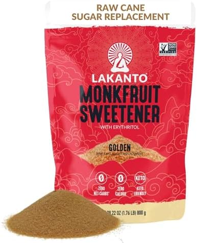 Lakanto Golden Monk Fruit Sweetener With Erythritol, 1.76 lb