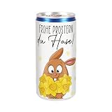 Herz & Heim® City Secco trocken 200 ml weiß zu Ostern - Froh-Secco mit Wunschnamen - Personalisierte Seccodose mit Oster Motiven - Ostergeschenk für Frauen, Freundin, Kollegin (200 ml, Du Hase)