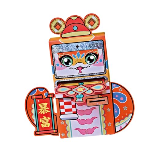 SM SunniMix Chinese New Year Red Envelope 2025 Snake Unique Present Red Packet Hongbao for Spring Festival Celebration Holiday Graduation