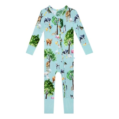 Image of Posh Peanut Convertible Baby Sleepers - Footless Baby Pajamas with 2 Way Zipper for Easy Diaper Changes