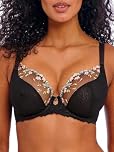 Freya Women's Love-Haze Underwire Plunge Bra, Black, 30E