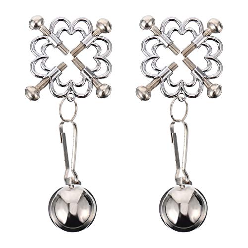 VALICLUD Pinças para mamilos sexuais de 1 par Pétala cruzada ajustável Pinças para mamilos