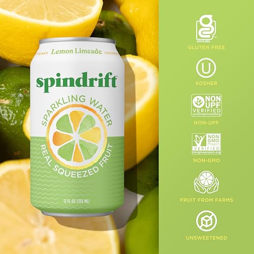 Image of Spindrift Lemon Limeade Can 12 Ounce (Pack of 24)
