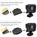 Helmet Adhesive Sticky Mounts, 10 Pack Flat & Curved Helmet Mounting attachments with 10 Sticky Pads, Compatible with Go pro Hero 13 12 11 10 9 8 7 6 5 Session Camera and Other Brand Action Camera