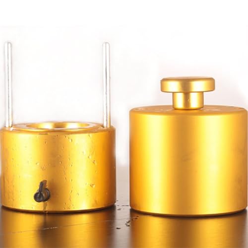 Prensa para bolas de hielo de aleación de aluminio, prensa de hielo rosa de 2,7 pulgadas para esferas de hielo de 70 mm, compresión rápida para whiskey, cócteles, bourbon y escocés en fiestas y festividades miniatura 7