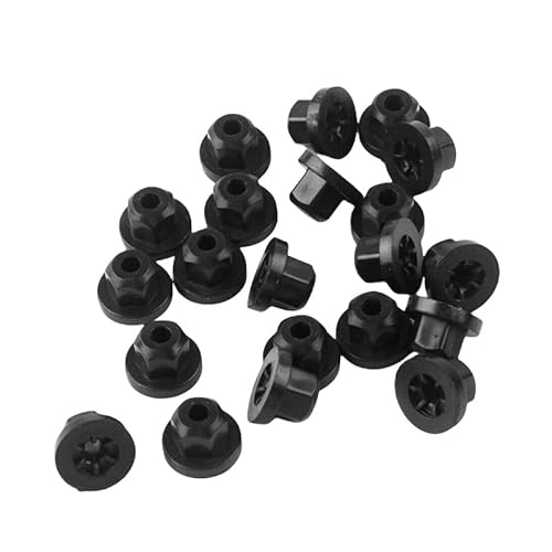 ZINGKING 40 Stück Kunststoffmutter Flanschmutter für Auto Radhausschale 16131176747 8E0825265