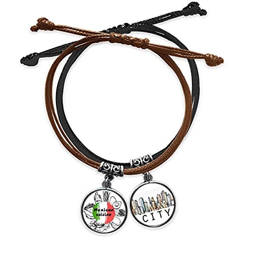 Bracelet Mexique drapeau cactus pour vos voyages et vacances