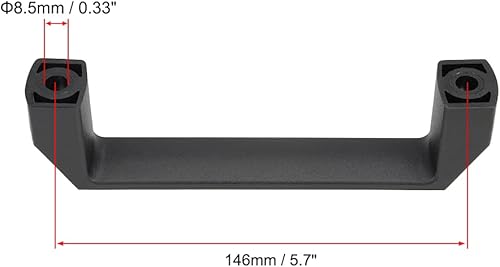 Miniatura 3 de uxcell Manijas plásticas del tirón 479.0 ft m centros del agujero para el equipo mecánico del equipaje 4pcs