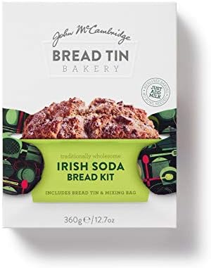 McCambridge Bread Tin Bakery Irish Soda Bread Kit, Pack of 6 & Bread Tin Bakery Hearty White Soda Bread Kit, Pack of 6