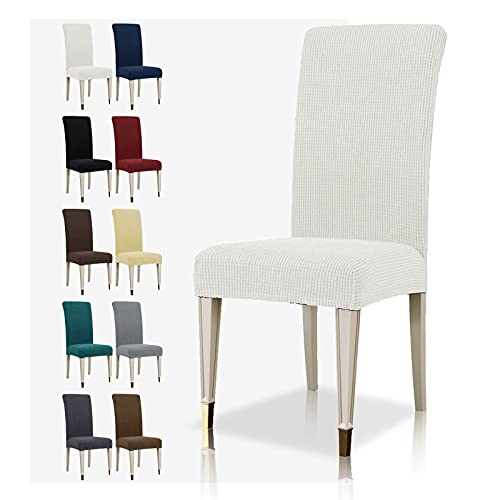 Coprisgabelli Da Bar In Velluto Elasticizzati - Con Schienale, 4 Pezzi, Colore Khaki - Foto 6