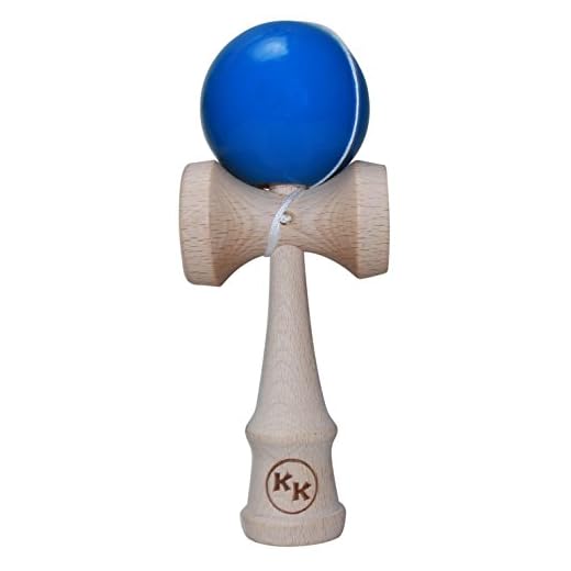 Kotaro Kendama Blue Ball Deluxe Pro Toy Catch Game with Extra String