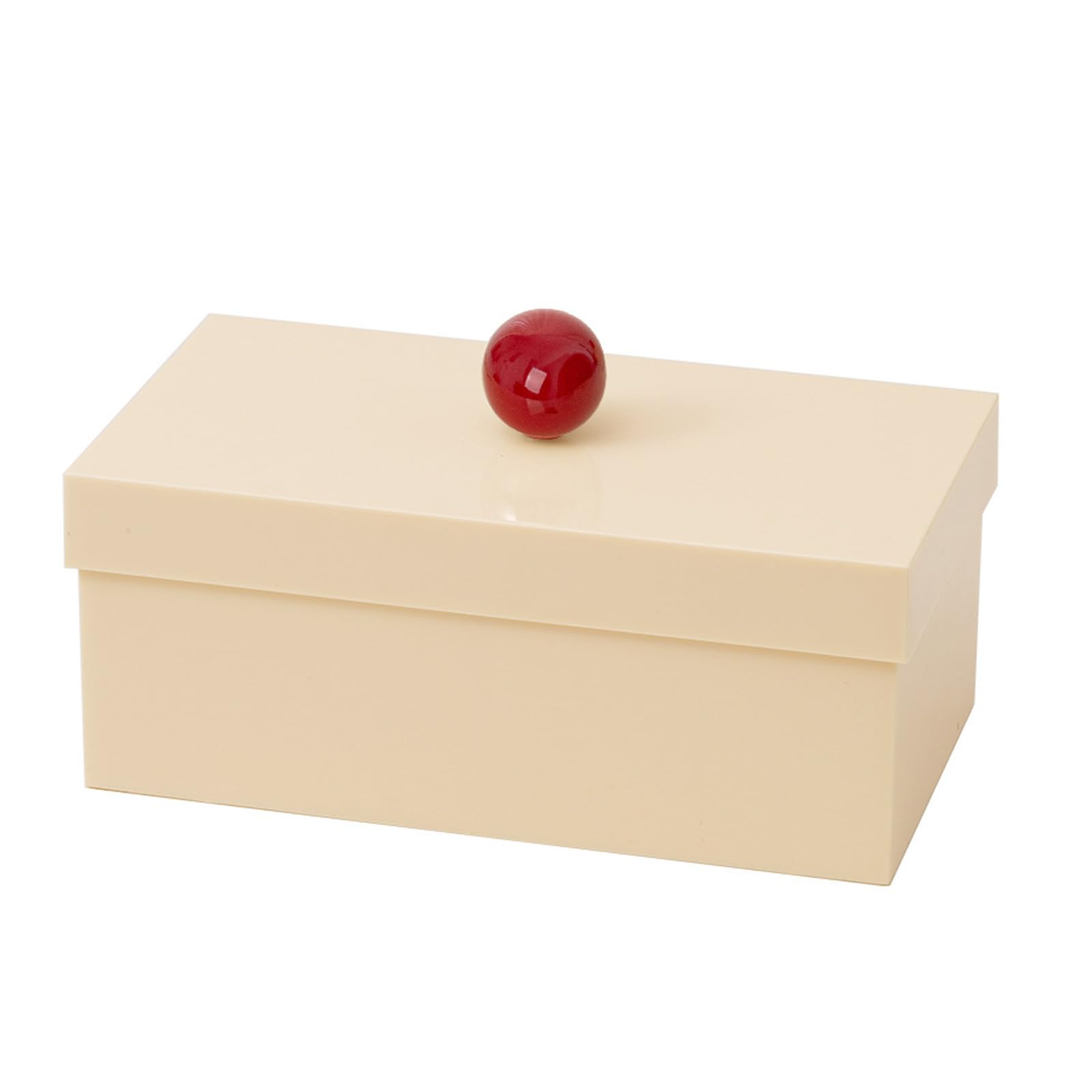 LiRRvb Stylish Ball Handle Lid Design Storage Container with Dividers Multipurpose Dustproof Box for Home and Use Home Organization Box