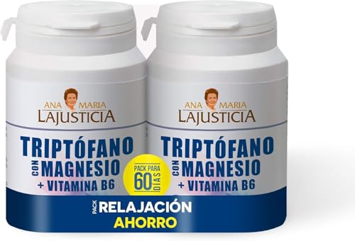 PACK Triptófano con magnesio + VIT B6 – 120 comprimidos | ANA MARIA LA JUSTICIA | ROXUSH