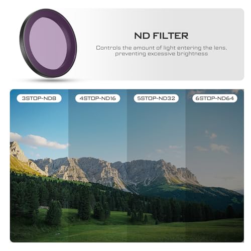 Image of Freewell ND8, ND16, ND32, ND64 Standard Day Filter Set | for Osmo Action 5 Pro /Action 4 /Action 3 /Xtra Edge Pro - essential for daylight filming