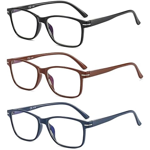 Suertree 3 Pack de Gafas de Lectura con Protección UV y Ayuda para PC Cover