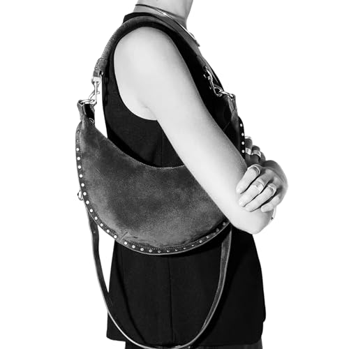 Image of Rebecca Minkoff Darren Crescent Crossbody Bag, Women's Leather Shoulder Handbag Purse