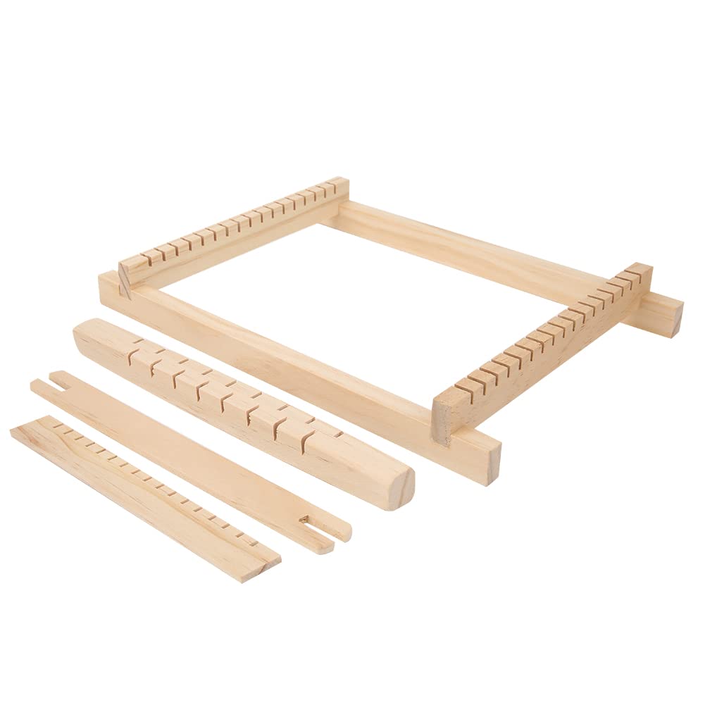MXGZ Hand Kintting Loom, Handmade Wooden Weaving Machine Simple Operation for Kids for Drawstring Bag for Adults for Scarf