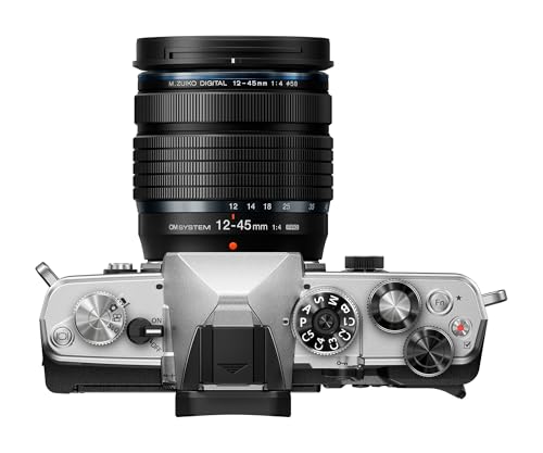 Image of OM SYSTEM Olympus OM-3 Silver Micro Four Thirds System Camera M.Zuiko Digital ED 12-45mm F4.0 PRO kit Travel Camera Weather Sealed Design 5-Axis Image Stabilization