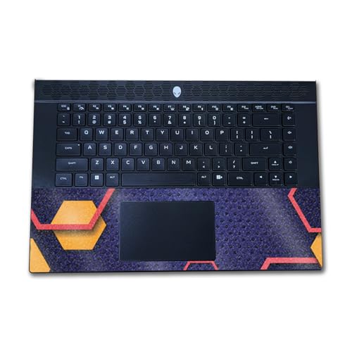 Image of Glossy Glitter Laptop Skin Compatible with Alienware M16 R2 (2024) - Complimentary Hex - Premium 3M Vinyl Protective Wrap Decal Cover - Easy to Apply | Crafted in The USA by MightySkins