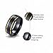Classic Style Titanium Steel Black Gold Color Men's Ring Jewelry Wedding Rings 10