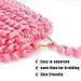 Passion Twist Hair 18Inch 1 Packs Water Wave Crochet Hair for Black Women (18 Inch (Pack of 1), Pink) …