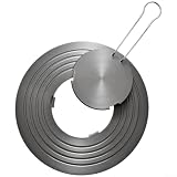Gasherd-Wärmeverteiler mit verdickter Aluminiumplatte und doppelseitigem rutschfestem Design für Köcheln, Schmoren und langsames Kochen (S)