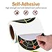 2 Roll 3 Inch Splatter Shooting Targets 100 Pcs/Roll Stickers Self Adhesive Target Shooting Range Reactive Paper Target for Shooting Range Practice & Archery Bow Training