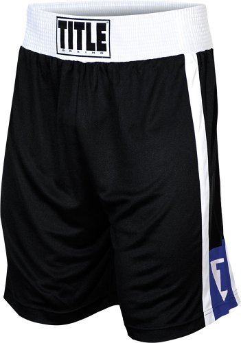 Title Aerovent Elite Amateur Boxing Set 4, Black/Blue, Small #TOP3