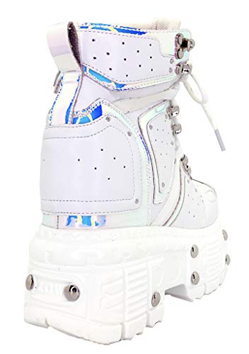 X LASR Exclusive Mangosteen 05 Digital Dream Platform Wedge Sneakers3