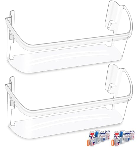 Image of [2 PACK] UPGRADED 242126602 Refrigerator Door Bin Shelf Replacement For Frigidaire Door Shelf Replacement -LFSS2612TF0 LFSS2612TF4 Frigidaire Door Bin Bottom Shelf Parts 2421266 PS12364199 Shelves