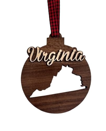 State Christmas Ornament - Walnut Christmas Tree Ornament (Virginia)