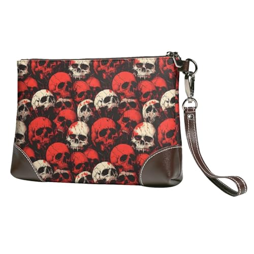 Petit sac à main femme crâne rouge et blanc pour vos soirées et sorties urbaines