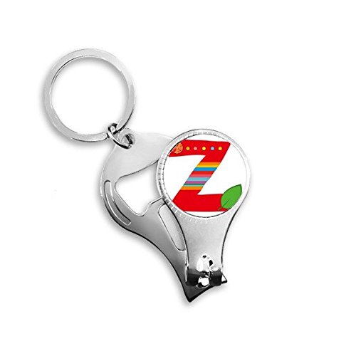 Keychain lettre Z motif orange rigolo pour vos clés de voiture