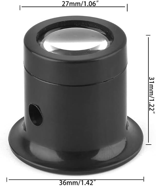 10X Monocular Glass Magnifier Watch Jewelry Repair Tools Loupe Lens Black