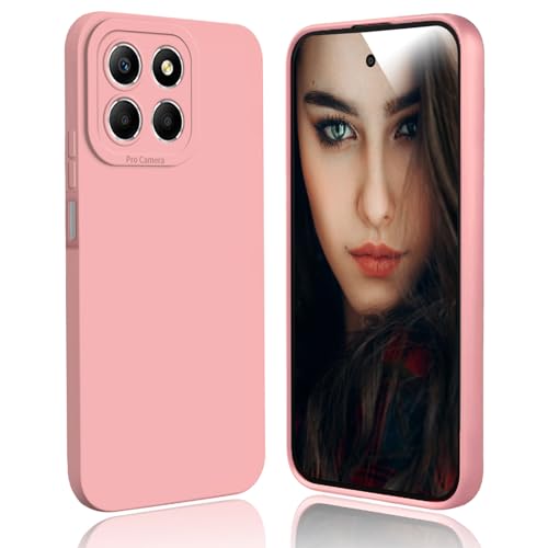 DESSEN Funda para Huawei Honor X8 5G / Honor X6 / Honor 70 Lite Capa - Silicona Carcasa Antigolpes Protector Camara Móvil Case Cover Suave Delgada Bumper Anti-Huellas, Rosa