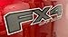Decal Mods FX4 Off Road Decals Stickers Carbon Fiber Black Pattern with Light Border for Ford F150 (2015-2020) - FCFB [Set of 2]