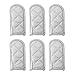 New Star 32246 Silicone Pan Handle Sleeve Holder, Silver, Set of 6