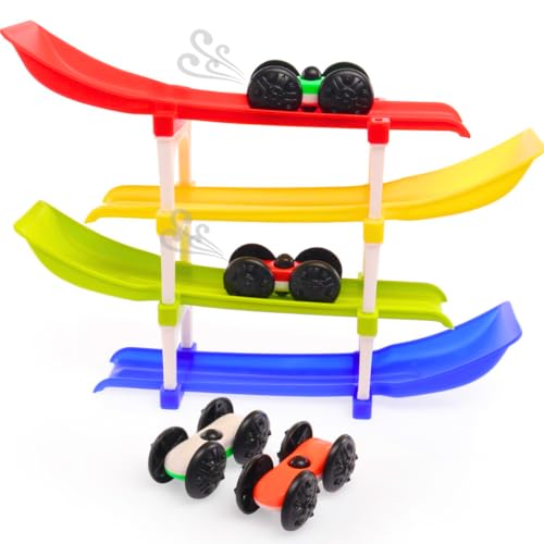 Storio Ramp Racer Toy with 4 Cars, 4 Ramps and Race Tracks | Best Gift for 1, 2, 3 Toddlers, Boys & Girls Kids – Educational Vehicle Toys (B085DKC85H) Amazon Price History, Amazon Price Tracker