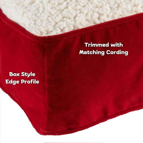 Happy Hounds Buster Hundebett, rechteckig, 91,4 x 61 cm, Rot
