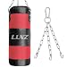 Luniquz Kids Punching Bag, Oxford Boxing Bag for Kids Training, UNFILLED Sandbag with Chain for Boys & Girls, 23"/Red