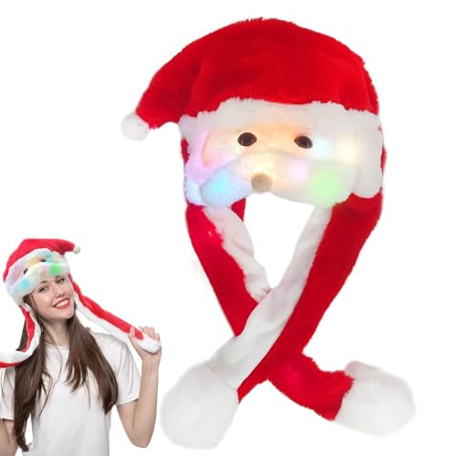 TaimeiMao LED Plüsch Weihnachtsmützen Nikolausmütze Plüsche...