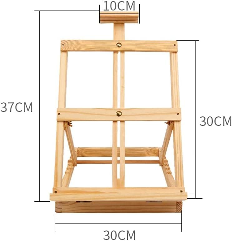 SAeWare Tablero de dibujo ajustable para mesa, soporte de madera, accesorios de boceto, estudio, marco H, suministros de arte