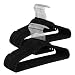 ZENY Premium Velvet Suit Hangers 100 Pack Non Slip Black Clothes Hanger Hook 360 Swivel Ultra Thin