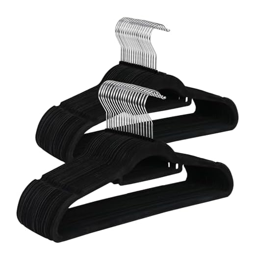 ZENY Premium Velvet Suit Hangers 100 Pack Non Slip Black Clothes Hanger Hook 360 Swivel Ultra Thin
