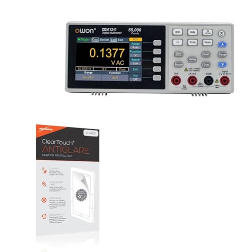 BoxWave Screen Protector Compatible with Owon XDM1241 - ClearTouch Anti-Glare (2-Pack), Anti-Fingerprint Matte Film Skin