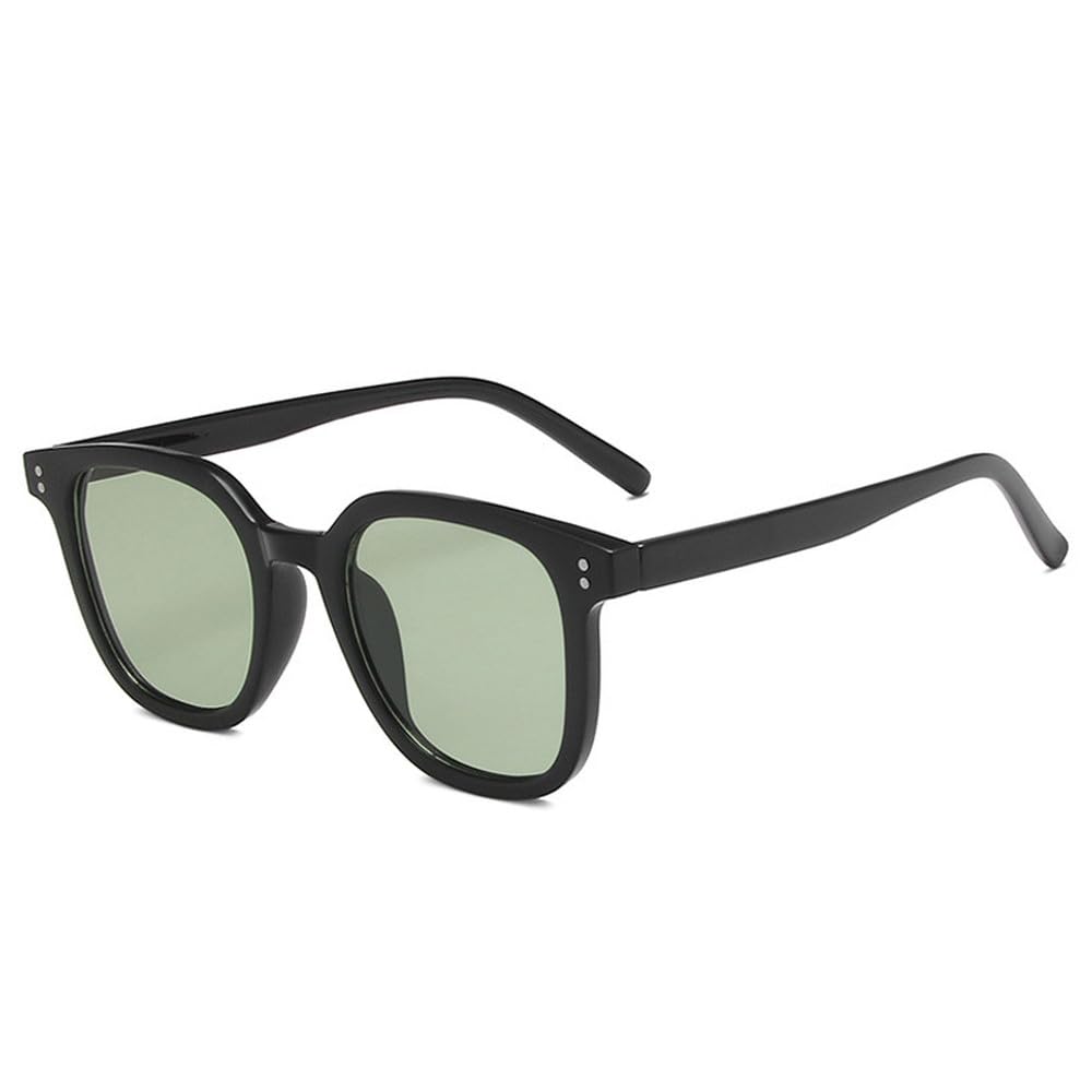 Okulary przeciwsłoneczne Fashion Square damskie przezroczyste soczewki oceaniczne okulary przeciwsłoneczne UV400 męskie retro nity dekoracyjne pomarańczowe różowe okulary przeciwsłoneczne