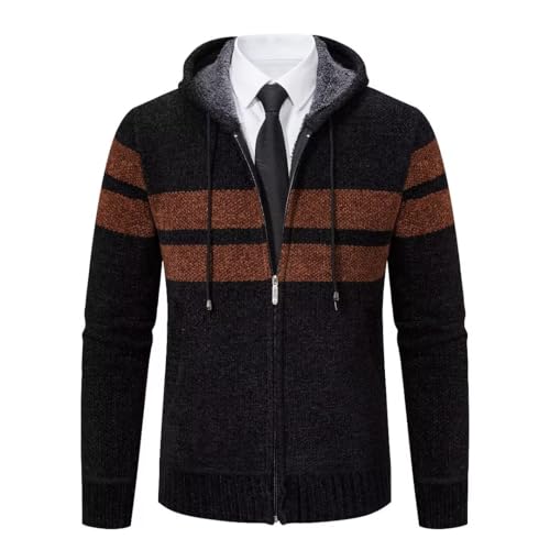 Gilets sweats homme en tricot premium doublé polaire chaude d'automne
