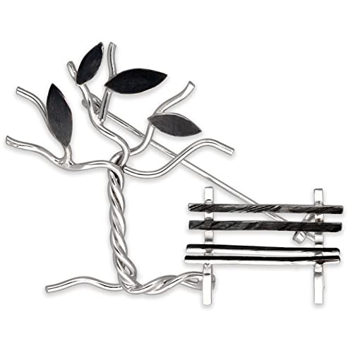 Brooch pin, sterling silver gift, broach pin, gift unusual brooch, silver brooch, quirky brooch, statement brooch by Emmanuela mothers day gift mom jewelry