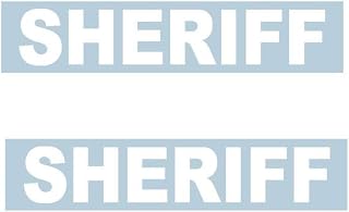 (2) Sheriff Gun Rifle Pistol Decal Sticker 11" Decals Stickers K9 Law Enforcement