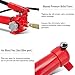 Single Acting Hydraulic Manual Lifting Pump CP-700A, 10000psi Portable Manual Hydraulic Pump with 1.8m Length Hose and Pressure Guage ZG 3/8 in Connector for Industry